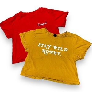 Lot of 2 crop tops - Vibin’